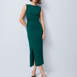 Ann Taylor Teal Midi Dress